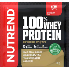 Сироватковий протеїн полуниця Nutrend (100% Whey Protein) 30 г