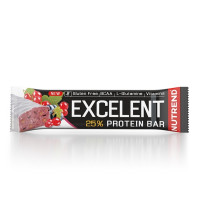 Протеиновый батончик без глютена со вкусом черная смородина - клюква Nutrend (Excelent Protein Bar) 85 гПолезный способ разнообразить диету