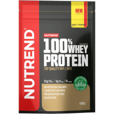 Сироватковий протеїн банан-полуниця Nutrend (100% Whey Protein) 400 гВисокоякісний білковий протеїн зі смаком дитинства