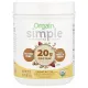 Orgain, Simple, порошок органічного рослинного білка, арахісова олія, 1,25 фунта (567 г)