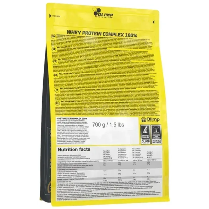 Olimp, Whey Protein Complex 100%, полуниця, 700 г