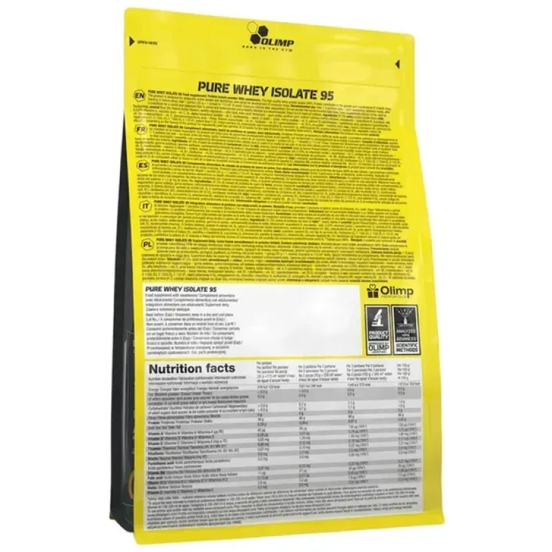 Olimp, Pure Whey Isolate 95, полуниця, 600 г