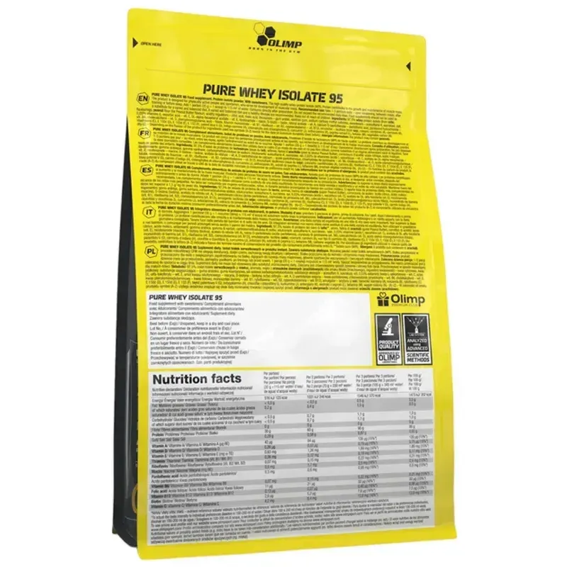 Olimp, Pure Whey Isolate 95, ванільне морозиво, 600 г