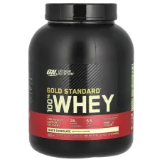 Сироватковий протеїн ізолят Optimum Nutrition (100% Whey Gold Standard) 2270 г зі смаком білого шоколаду