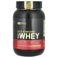Сывороточный протеин банан с клубникой Optimum Nutrition (Gold Standard Whey) 909 г