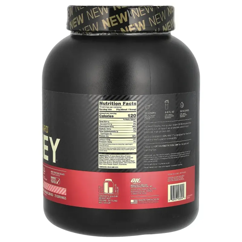 Сироватковий протеїн полуниця і вершки Optimum Nutrition (Gold Standard 100% Whey) 2.26 кг