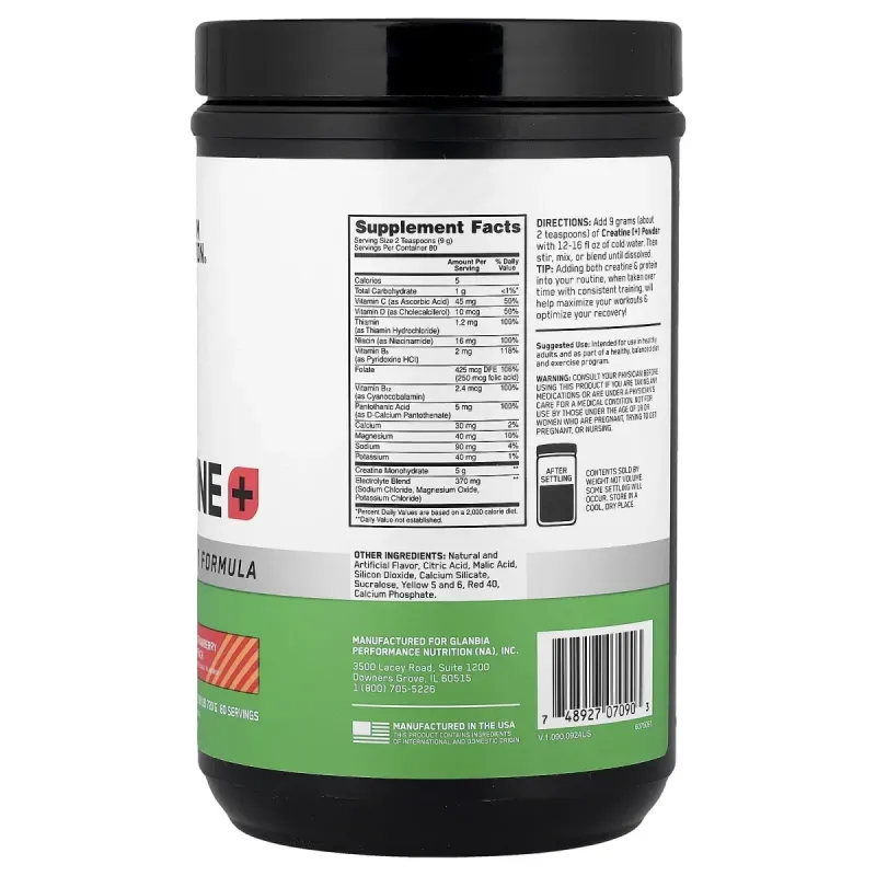 Optimum Nutrition, Creatine+, Strawberry Peach, 1.58 lb (720 g)Optimum Nutrition Креатин+