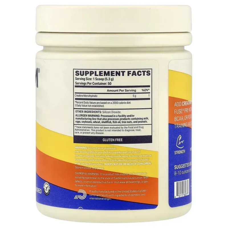 Podium Nutrition, моногидрат креатина, без добавок, 265 г (9,35 унции)