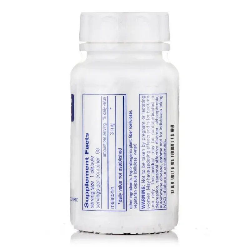 Мелатонін Pure Encapsulations (Melatonin) 3 мг 60 капсулМелатонін Pure Encapsulations (Melatonin) 3 мг 60 капсул