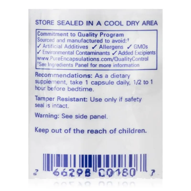 Мелатонін Pure Encapsulations (Melatonin) 3 мг 60 капсулМелатонін Pure Encapsulations (Melatonin) 3 мг 60 капсул