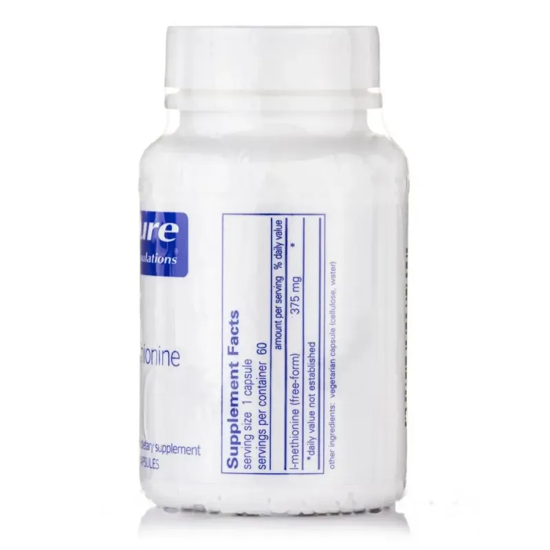 Метионин Pure Encapsulations (L-Methionine) 60 капсулМетионин Pure Encapsulations (L-Methionine) 60 капсул