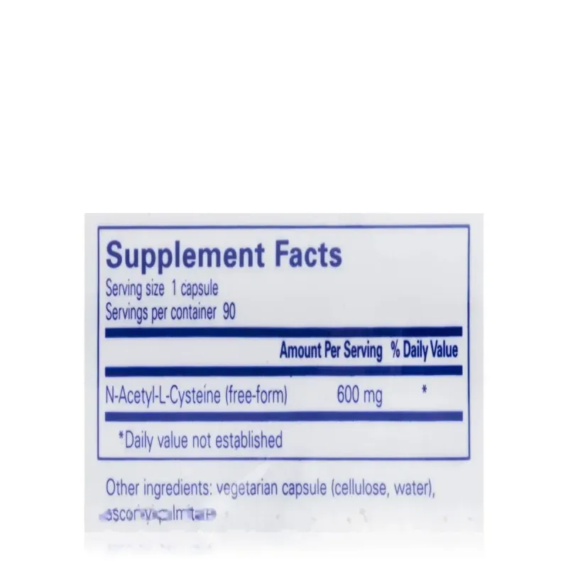 Ацетилцистеїн Pure Encapsulations (NAC N-Acetyl-l-Cysteine) 600 мг 90 капсулАцетилцистеїн Pure Encapsulations (NAC N-Acetyl-l-Cysteine) 600 мг 90 капсул