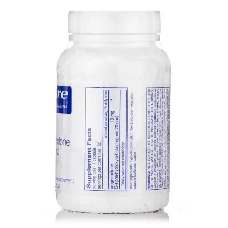 Прегненолон Pure Encapsulations (Pregnenolone) 10 мг 60 капсул