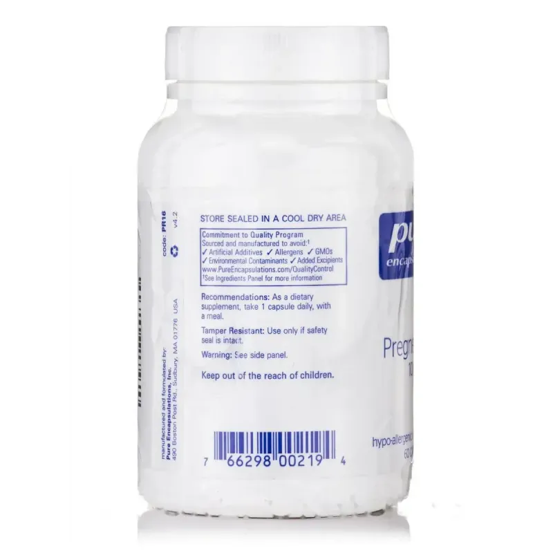 Прегненолон Pure Encapsulations (Pregnenolone) 10 мг 60 капсул