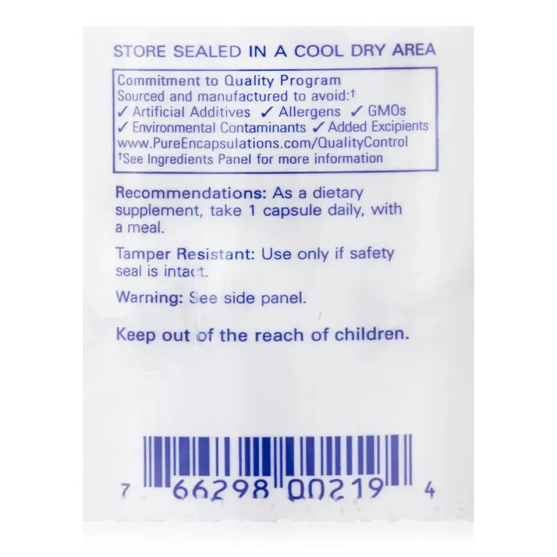 Прегненолон Pure Encapsulations (Pregnenolone) 10 мг 60 капсул