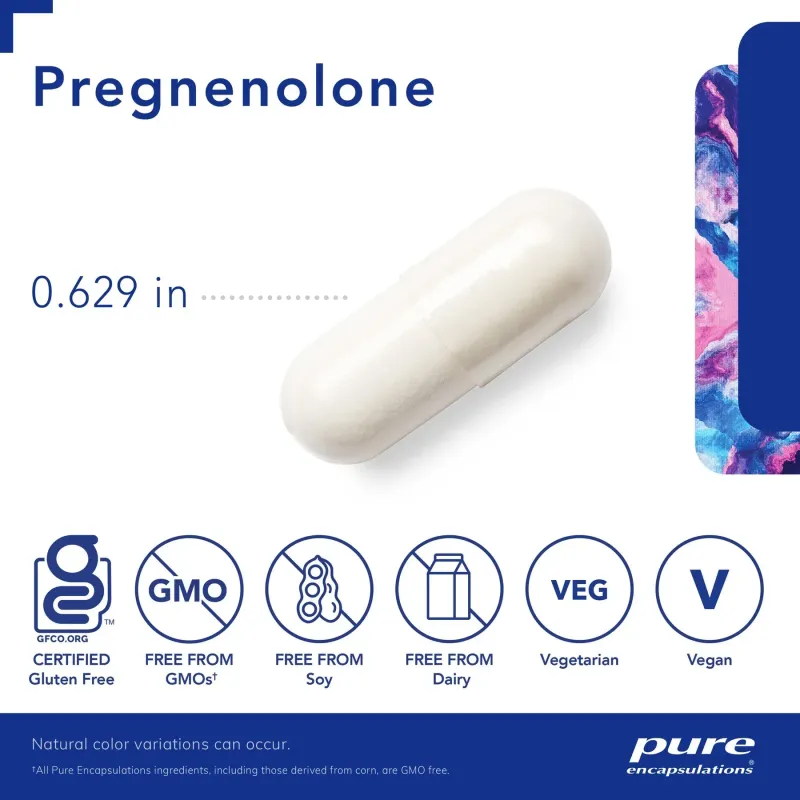 Прегенолон Pure Encapsulations (Pregnenolone) 30 мг 180 капсулПрегенолон Pure Encapsulations (Pregnenolone) 30 мг 180 капсул