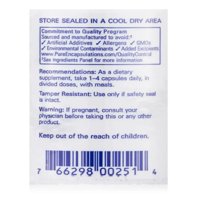 Цинк Pure Encapsulations (Zinc) 15 мг 180 капсул