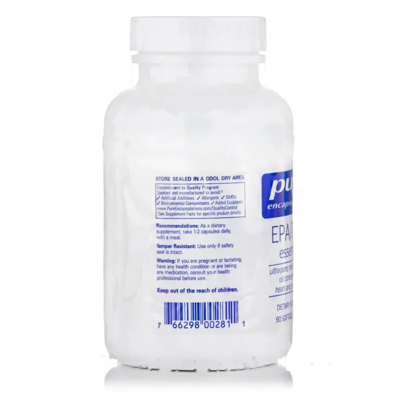 ЭПК и ДГК Pure Encapsulations (EPA/DHA Essentials) 90 капсулЭПК и ДГК Pure Encapsulations (EPA/DHA Essentials) 90 капсул