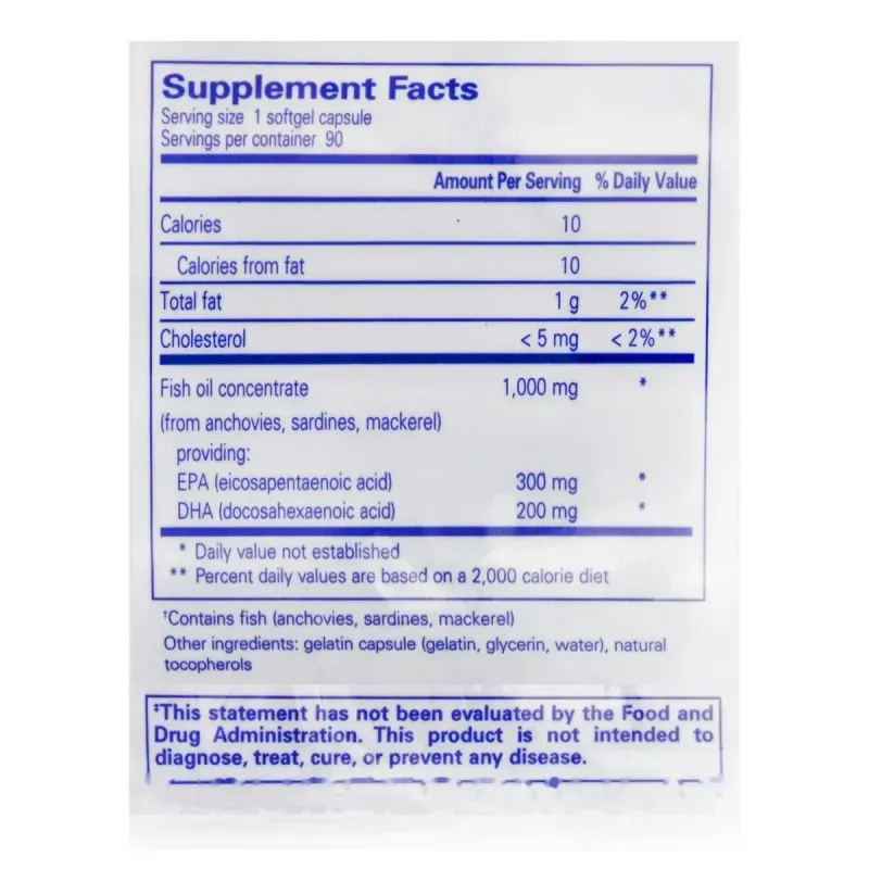 ЭПК и ДГК Pure Encapsulations (EPA/DHA Essentials) 90 капсулЭПК и ДГК Pure Encapsulations (EPA/DHA Essentials) 90 капсул