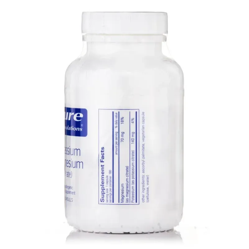 Калій Магній Цитрат Pure Encapsulations (Potassium Magnesium Citrate) 180 капсул
