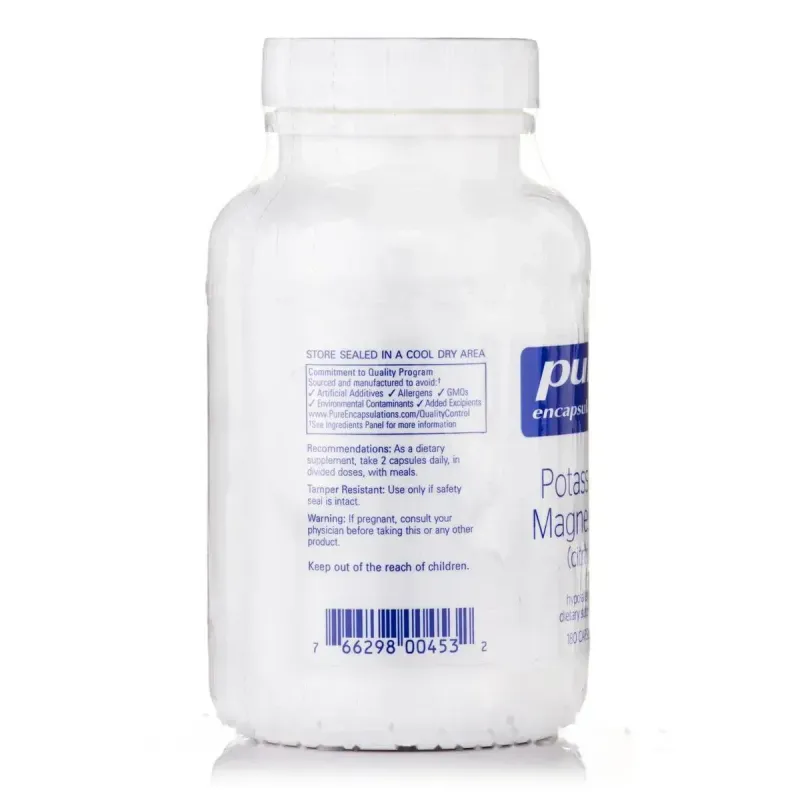Калій Магній Цитрат Pure Encapsulations (Potassium Magnesium Citrate) 180 капсул