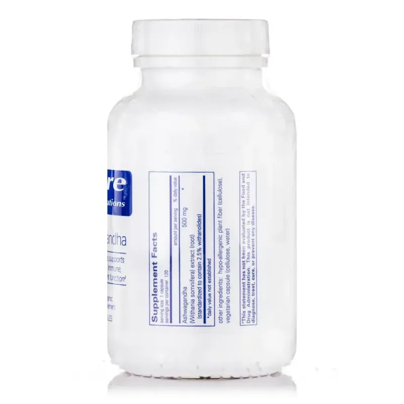 Ашваганда Pure Encapsulations (Ashwagandha) 120 капсулАшваганда Pure Encapsulations (Ashwagandha) 120 капсул