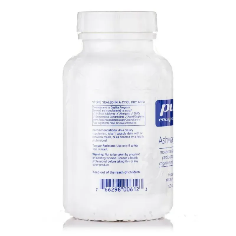 Ашваганда Pure Encapsulations (Ashwagandha) 120 капсулАшваганда Pure Encapsulations (Ashwagandha) 120 капсул