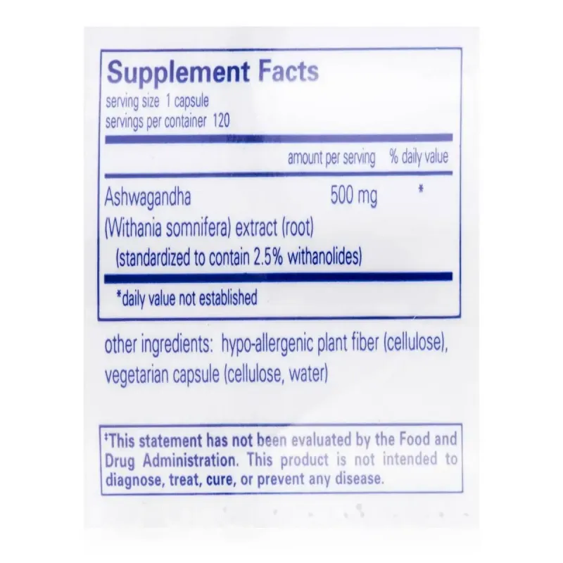 Ашваганда Pure Encapsulations (Ashwagandha) 120 капсулАшваганда Pure Encapsulations (Ashwagandha) 120 капсул