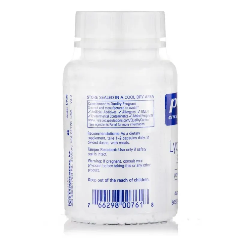 Лікопін Pure Encapsulations (Lycopene) 20 мг 60 капсул