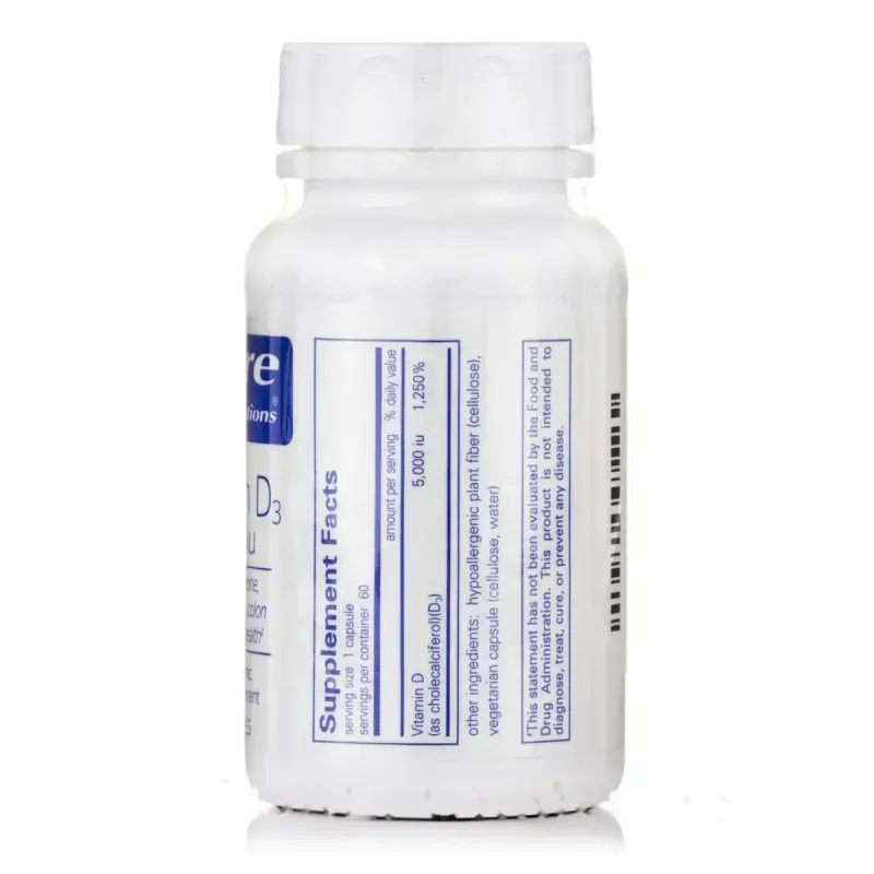 Вітамін Д3 Pure Encapsulations (Vitamin D3) 5000 МО 60 капсулВітамін D3 Pure Encapsulations (Vitamin D3) 5000 МО — 60 капсул