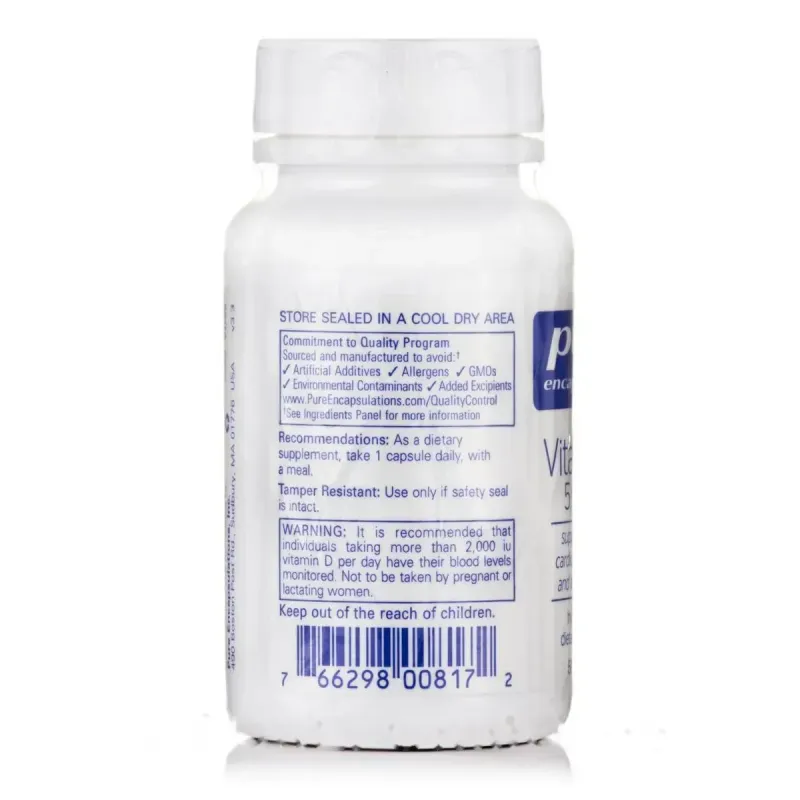 Вітамін Д3 Pure Encapsulations (Vitamin D3) 5000 МО 60 капсулВітамін D3 Pure Encapsulations (Vitamin D3) 5000 МО — 60 капсул
