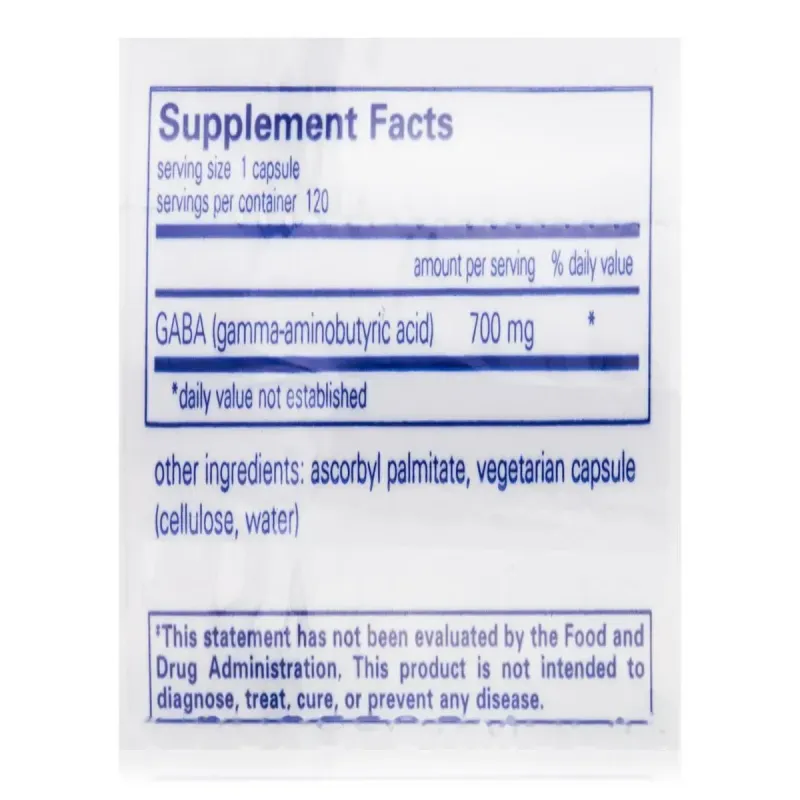 ГАМК Pure Encapsulations (GABA) 120 капсул