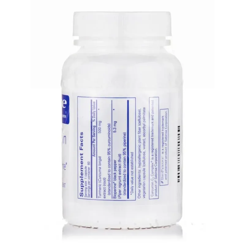 Куркумін 500 з біоперином Pure Encapsulations (Curcumin 500 with Bioperine) 60 капсулКуркумін 500 з біоперином Pure Encapsulations (Curcumin 500 with Bioperine) 60 капсул
