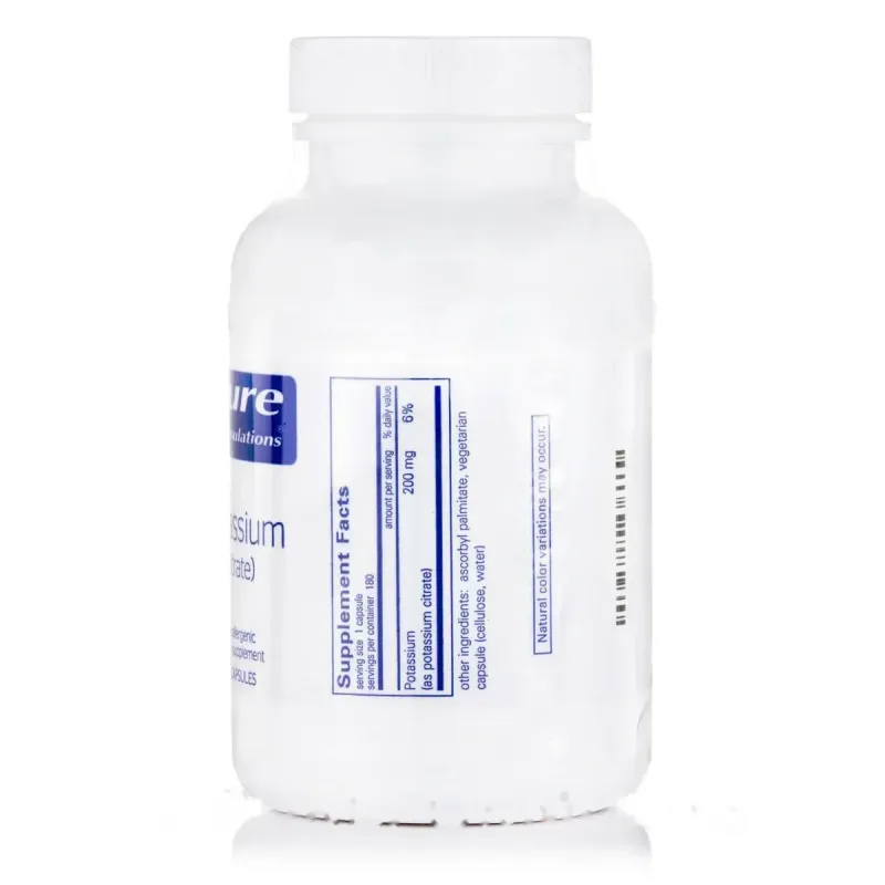 Калій Цитрат Pure Encapsulations (Potassium Citrate) 180 капсул