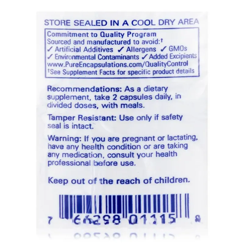 Калій Цитрат Pure Encapsulations (Potassium Citrate) 180 капсул