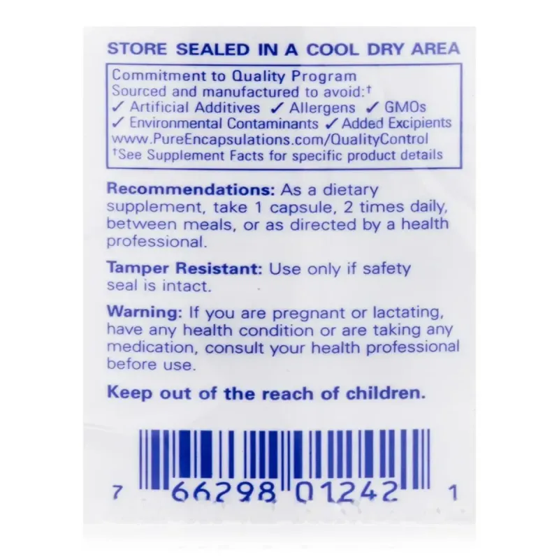 Лізин Pure Encapsulations (L-Lysine) 500 мг 270 капсулЛізин Pure Encapsulations (L-Lysine) 500 мг 270 капсул