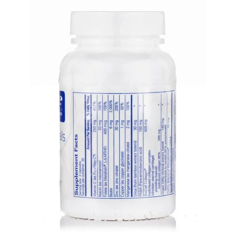 Вітаміни для волосся шкіри та нігтів Pure Encapsulations (Hair/Skin/Nails Ultra) 60 капсулВітаміни для волосся, шкіри та нігтів Pure Encapsulations (Hair/Skin/Nails Ultra), 60 капсул