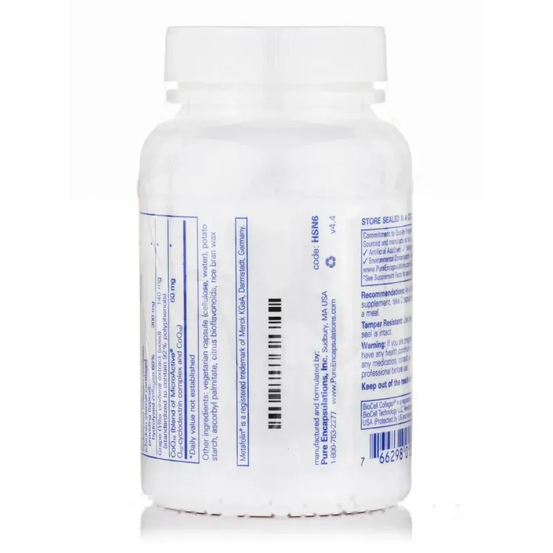 Вітаміни для волосся шкіри та нігтів Pure Encapsulations (Hair/Skin/Nails Ultra) 60 капсулВітаміни для волосся, шкіри та нігтів Pure Encapsulations (Hair/Skin/Nails Ultra), 60 капсул