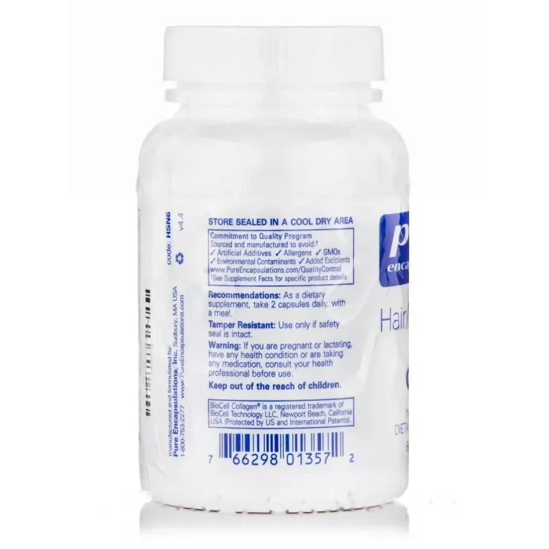 Вітаміни для волосся шкіри та нігтів Pure Encapsulations (Hair/Skin/Nails Ultra) 60 капсулВітаміни для волосся, шкіри та нігтів Pure Encapsulations (Hair/Skin/Nails Ultra), 60 капсул