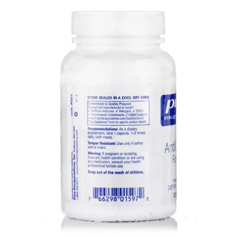 Антиоксидантная формула Pure Encapsulations (AntiOxidant Formula) 120 капсулАнтиоксидантная формула Pure Encapsulations (AntiOxidant Formula) 120 капсул