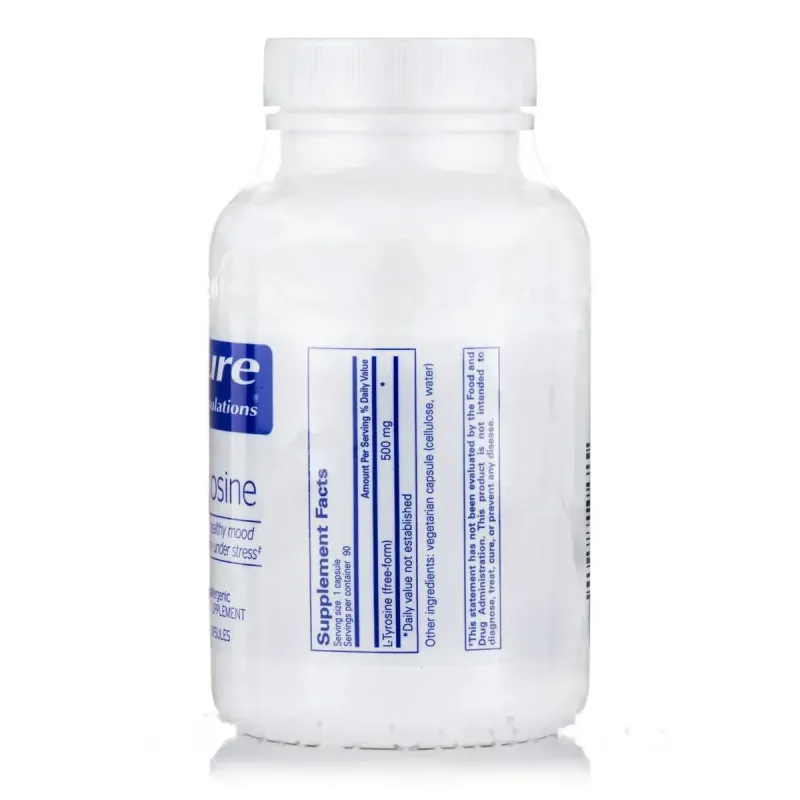 Тирозин Pure Encapsulations (L-Tyrosine) 90 капсул