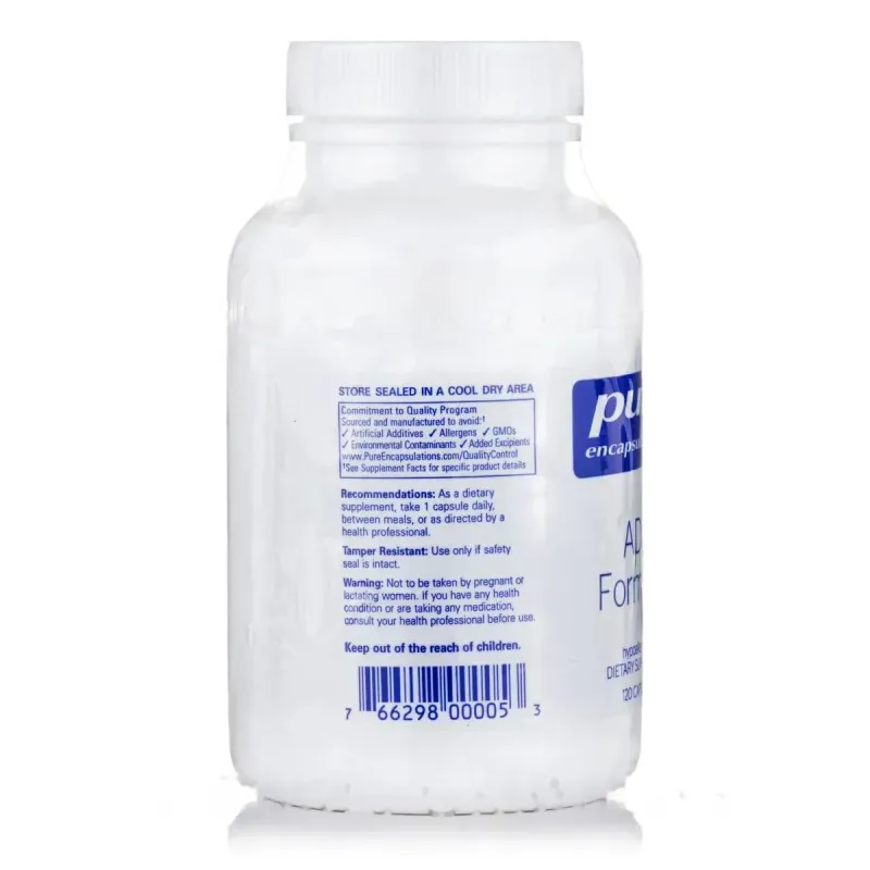 Витамины для надпочечников Pure Encapsulations (ADR Formula) 120 капсул
