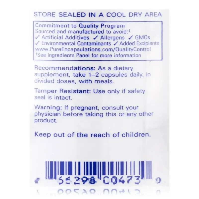 Альфа-ліпоєва кислота Pure Encapsulations (Alpha Lipoic Acid) 400 мг 120 капсулАльфа-ліпоєва кислота Pure Encapsulations (Alpha Lipoic Acid) 400 мг — 120 капсул