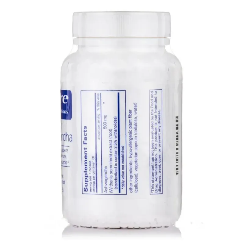 Ашваганда Pure Encapsulations (Ashwagandha) 60 капсулАшваганда Pure Encapsulations (Ashwagandha) 60 капсул