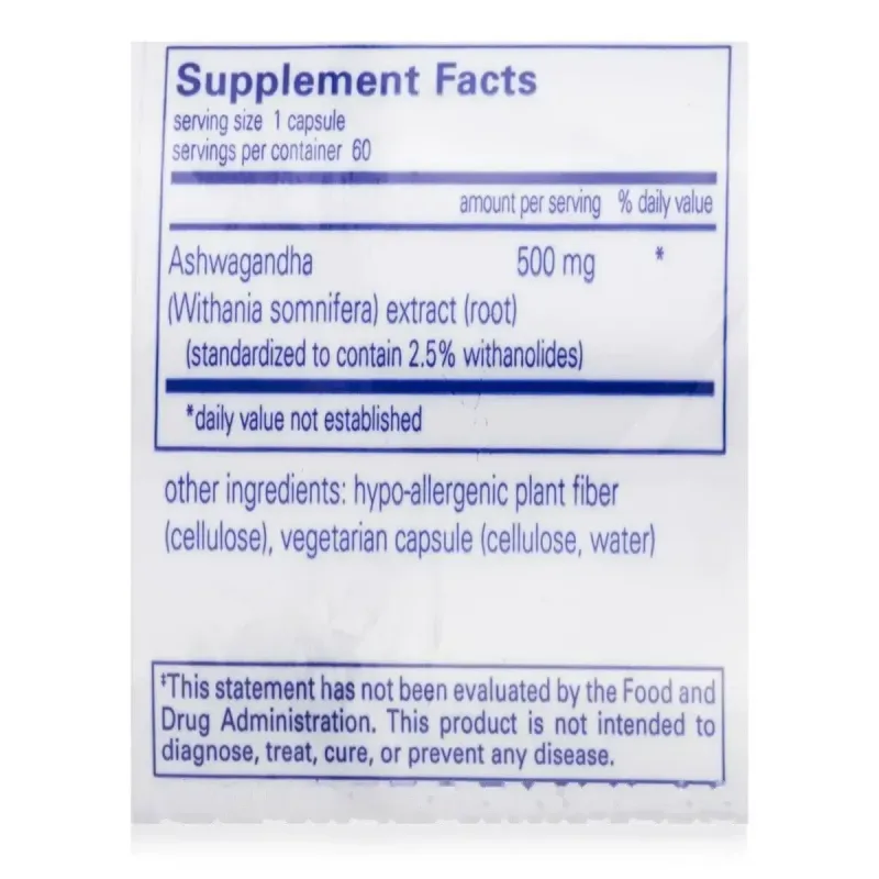 Ашваганда Pure Encapsulations (Ashwagandha) 60 капсулАшваганда Pure Encapsulations (Ashwagandha) 60 капсул