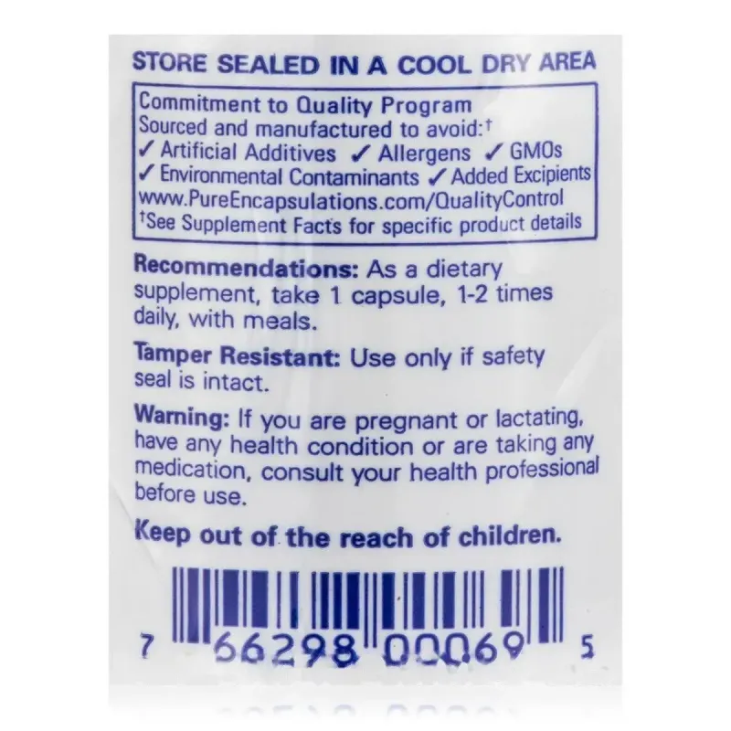 Мідь Гліцинат Pure Encapsulations (Copper Glycinate) 60 капсул