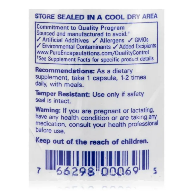 Мідь Гліцинат Pure Encapsulations (Copper Glycinate) 60 капсул