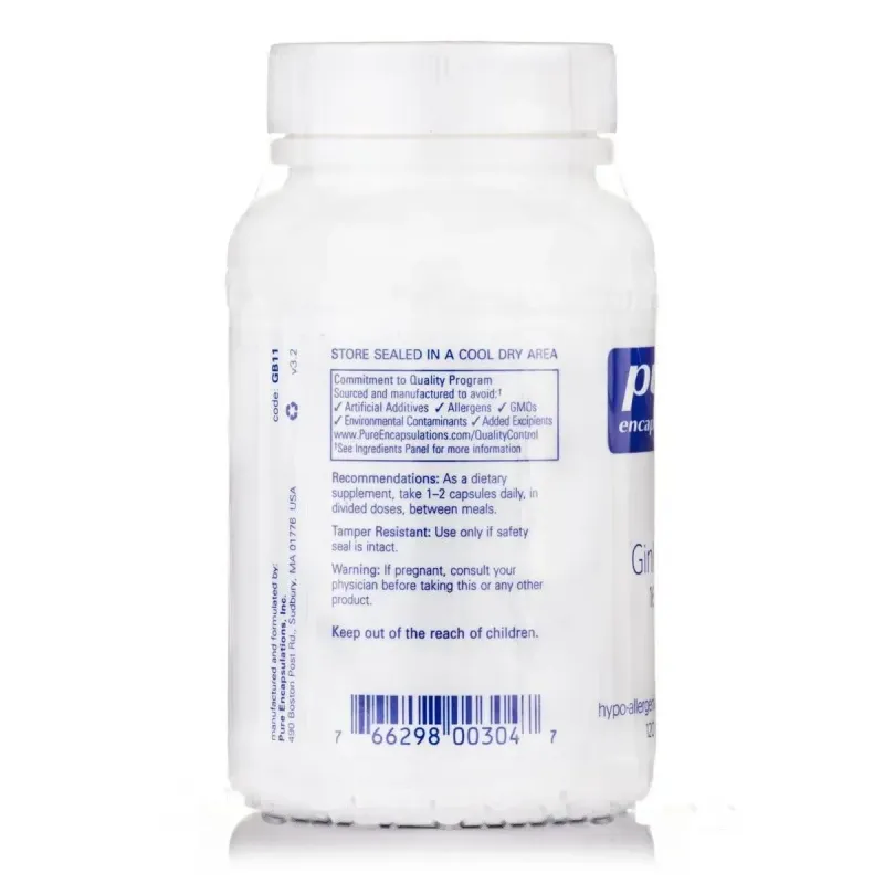 Гінкго білоба Pure Encapsulations (Ginkgo 50) 160 мг 120 капсулГінкго білоба Pure Encapsulations (Ginkgo 50) 160 мг 120 капсул