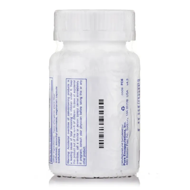 Залізо Pure Encapsulations (Iron-C) 60 капсулЗалізо Pure Encapsulations (Iron-C) 60 капсул