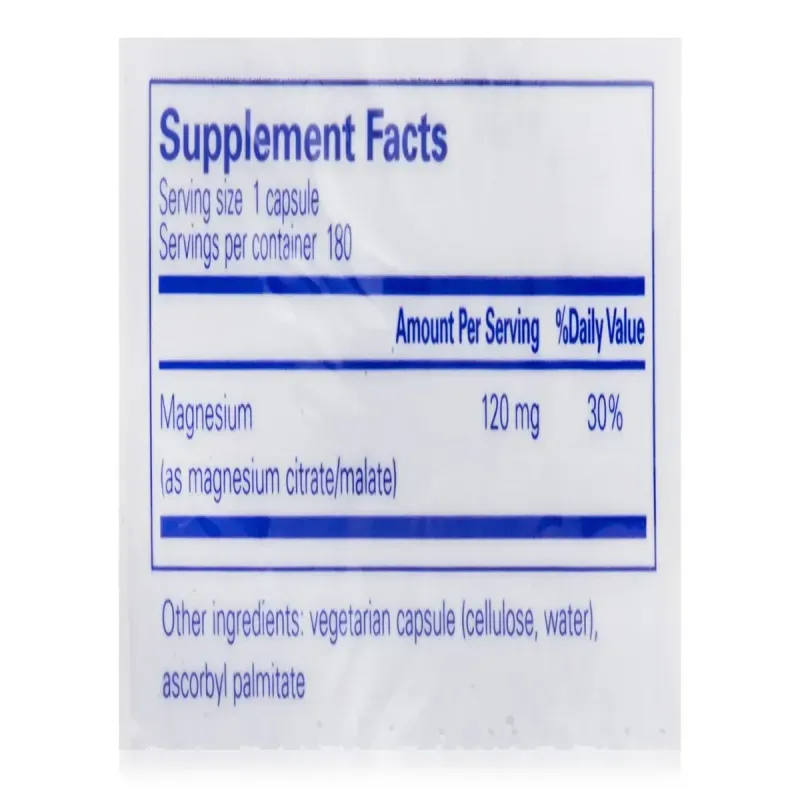 Магній Цитрат Малат Pure Encapsulations (Magnesium Citrate Malate) 180 капсулМагній Цитрат Малат Pure Encapsulations (Magnesium Citrate Malate) 180 капсул